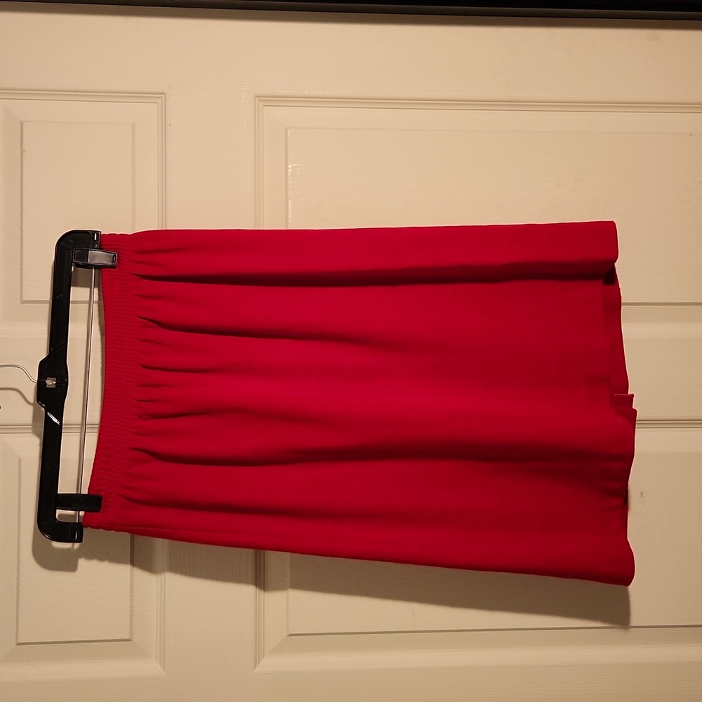 Red skirt